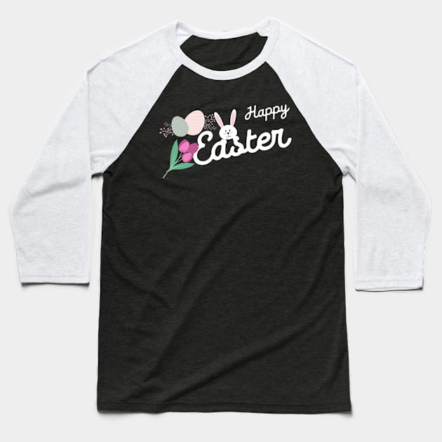 happy easter-bunny easter Baseball T-Shirt by souhailstore